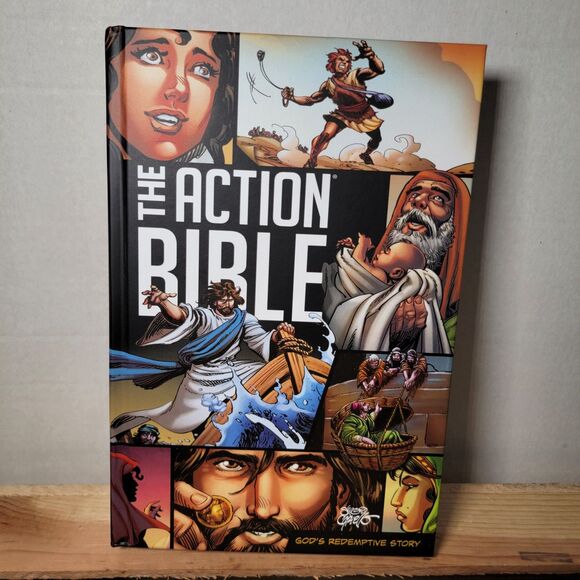 BOOK The Action Bible: God's Redemptive Story(Action Bible Series)-hardcover NEW - Picture 1 of 5